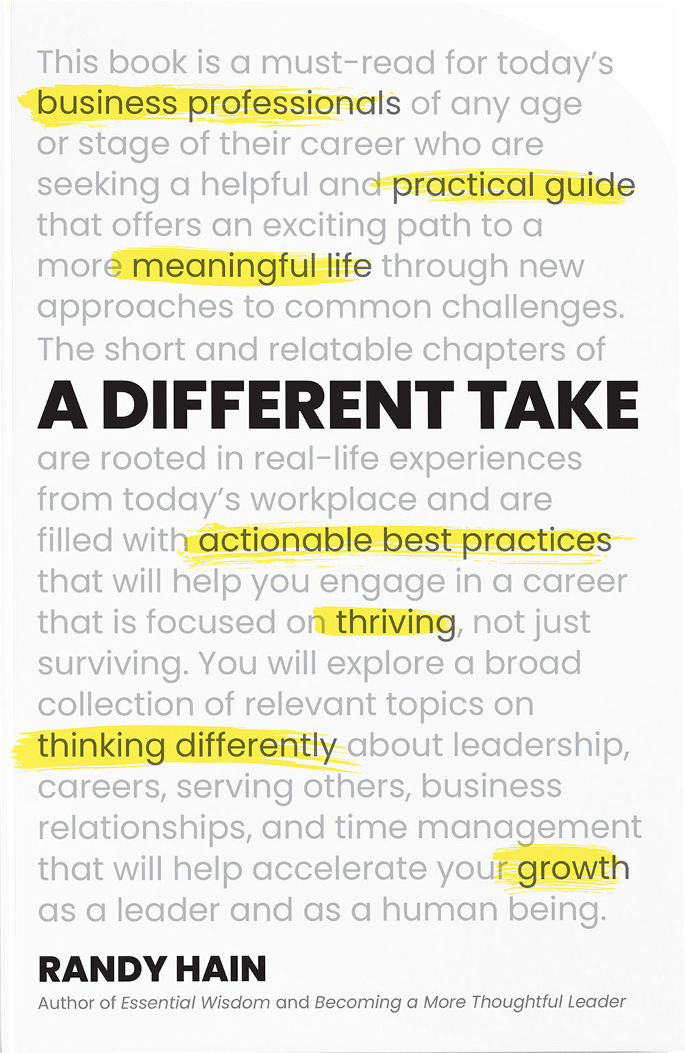 A Different Take book cover